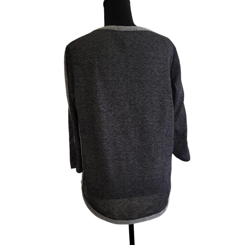 Sold Cathy Daniels women's colorblock long sleeve sweater shirt top, L - Picture 4 of 6